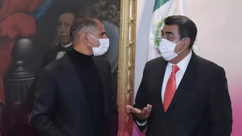 Sergio Salomón Céspedes y presidente de Audi México se reúnen en Casa Aguayo
