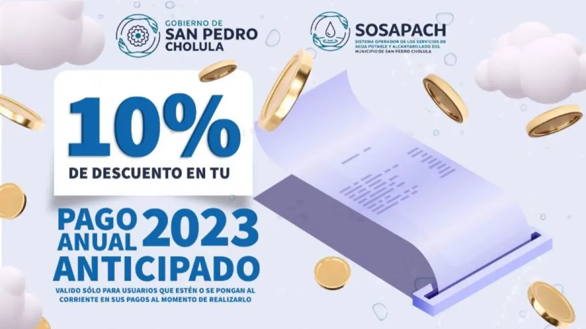 Descuento del 10% en el pago anual anticipado, anuncia el Sosapach.