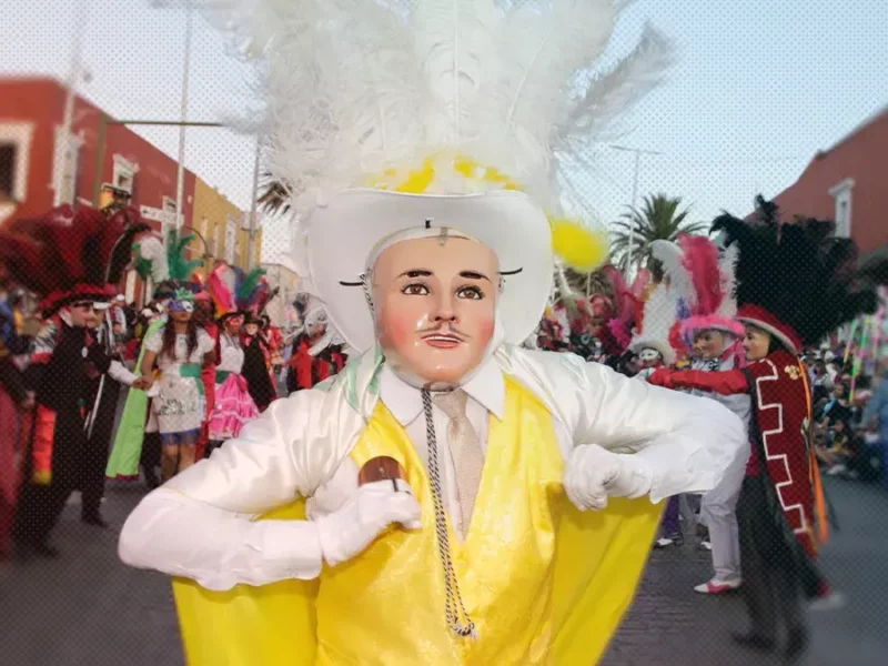 Cuadrilla de huehues de El Alto invitan a participar en el Carnaval de Puebla 2023.