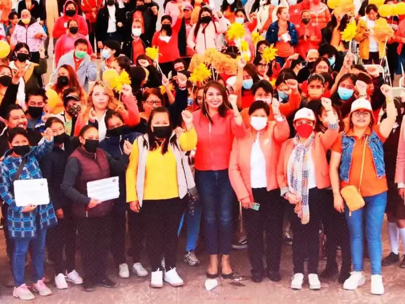 Angélica Alvarado refrenda apoyo hacia las mujeres de Huejotzingo
