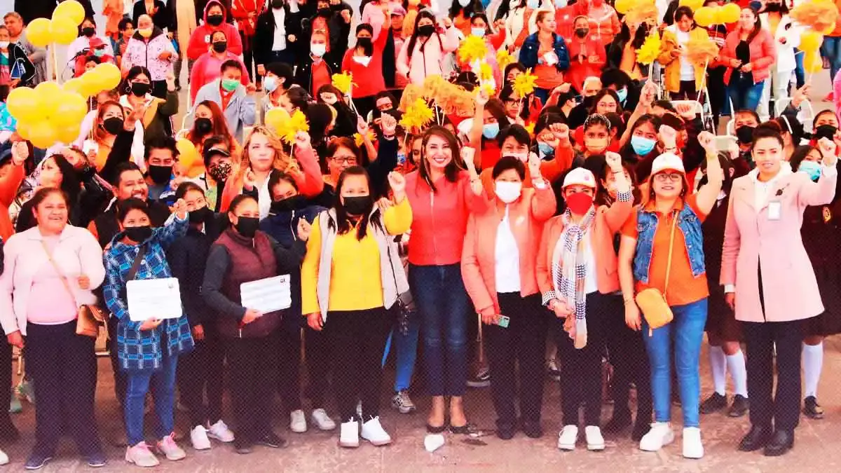 Angélica Alvarado refrenda apoyo hacia las mujeres de Huejotzingo