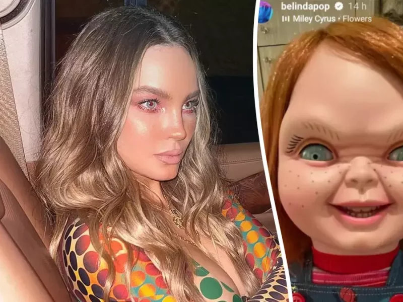Al estilo de 'Chucky', Belinda advierte a fans por rumores de supuesto noviazgo