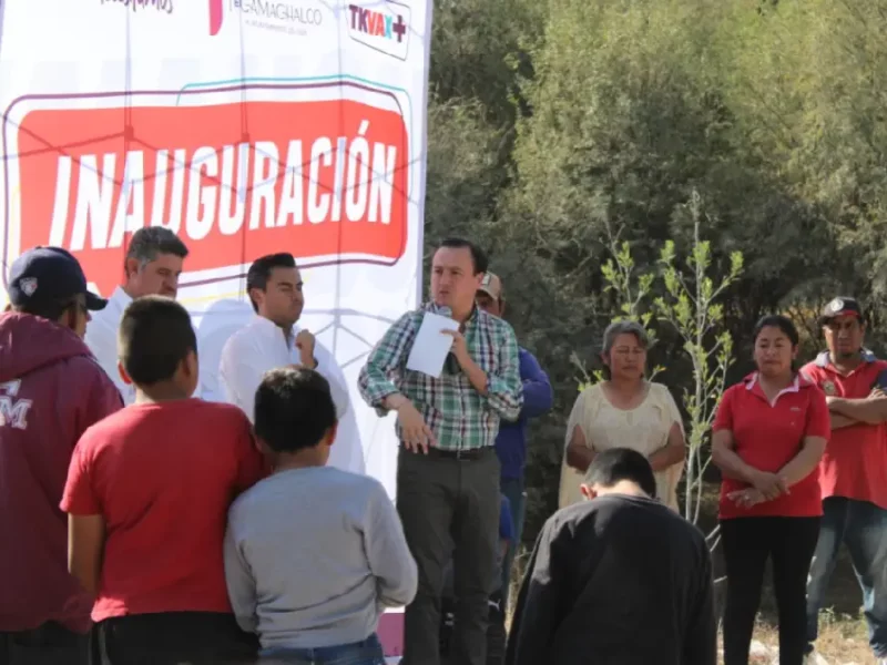 Nacho Mier inaugura camino de balastro en la comunidad de la Soledad