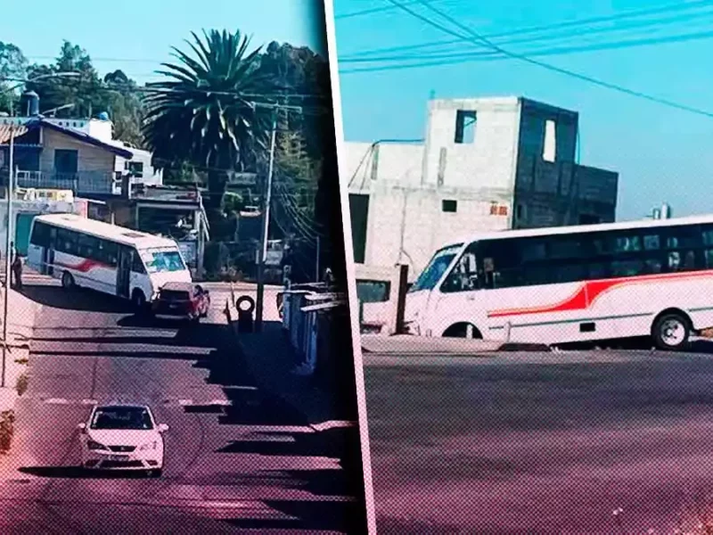 Vecinos acusan que Ruta 54 bloquea entrada del fraccionamiento Hacienda de Santa Clara