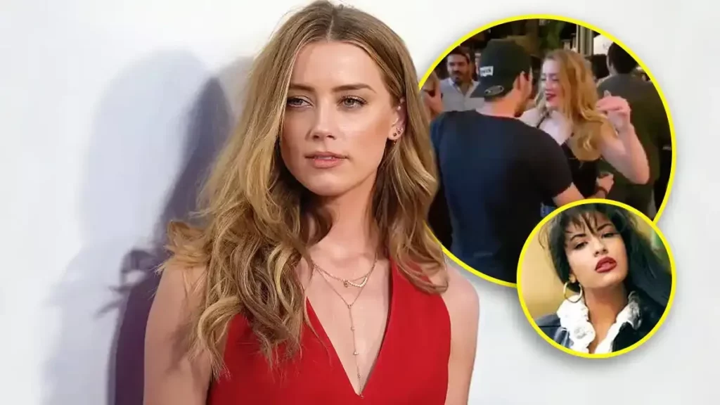 Captan a Amber Heard bailando "Como la flor" de Selena Quintanilla.
