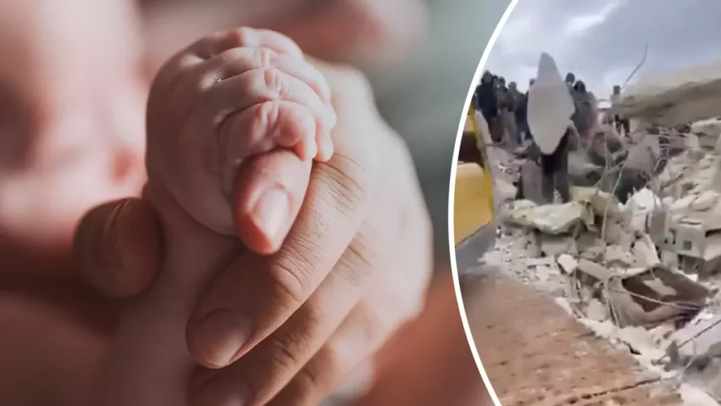 Bebé nace entre escombros del terremoto en Siria y Turquía; su mamá muere