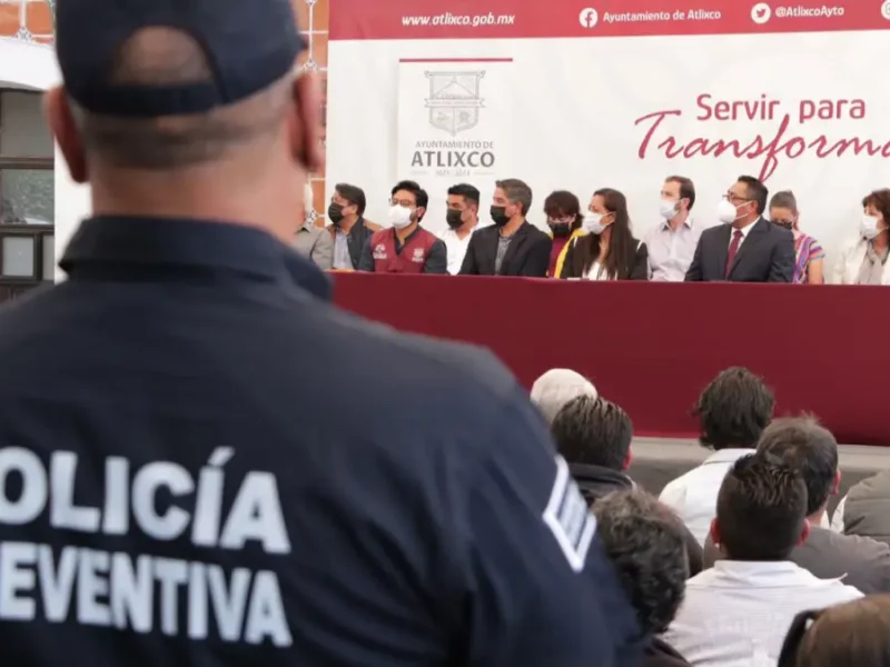 Ariadna Ayala anuncia acciones para fortalecer seguridad en Atlixco.