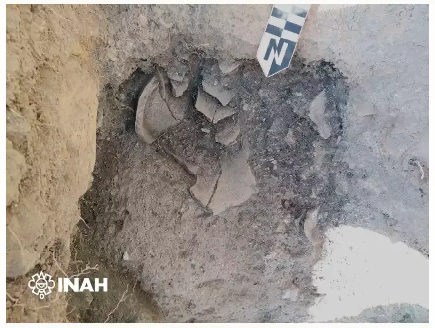 Encuentran escultura de Tláloc en la pirámide de Cholula