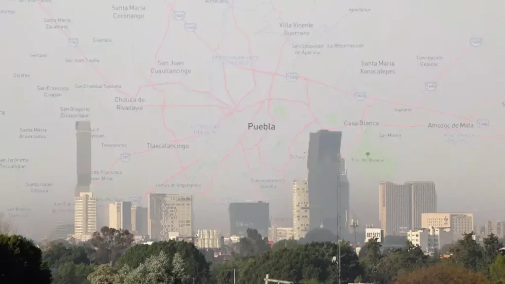 Estas son las zonas de la Ciudad de Puebla con mala calidad de aire