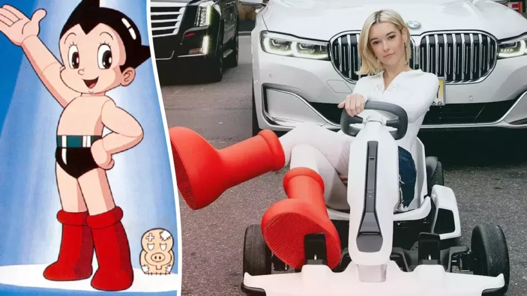 Estas son las botas inspiradas en Astro Boy, creadas por MSCHF.