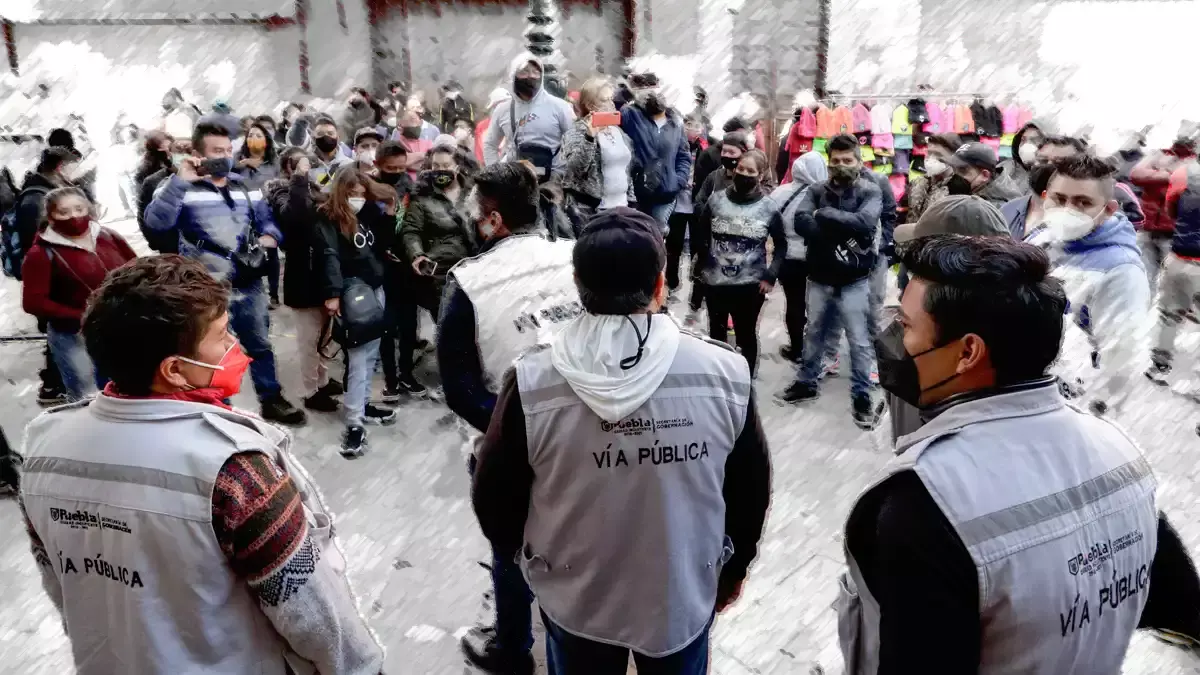 Desde 2022, 12 inspectores de Vía Pública de Puebla han sido agredidos por ambulantes