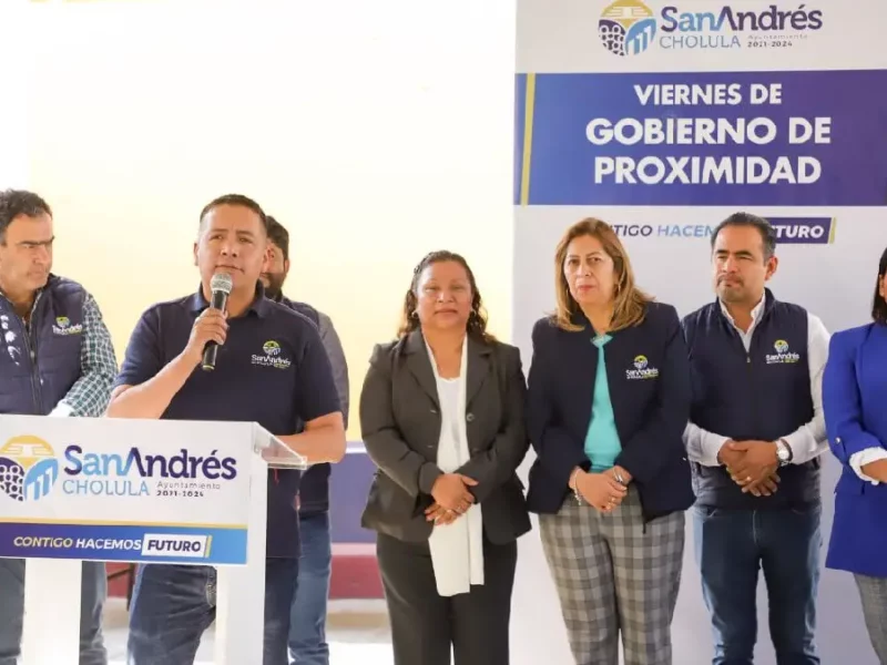 Realiza Ayuntamiento de San Andrés Cholula Jornada “Viernes de Gobierno de Proximidad” en San Francisco Acatepec