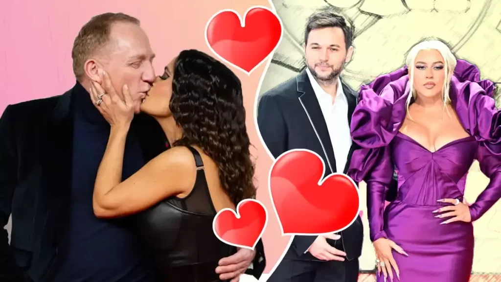 Salma Hayek, Christina Aguilera y más famosos que se casaron o comprometieron el Día de San Valentín.