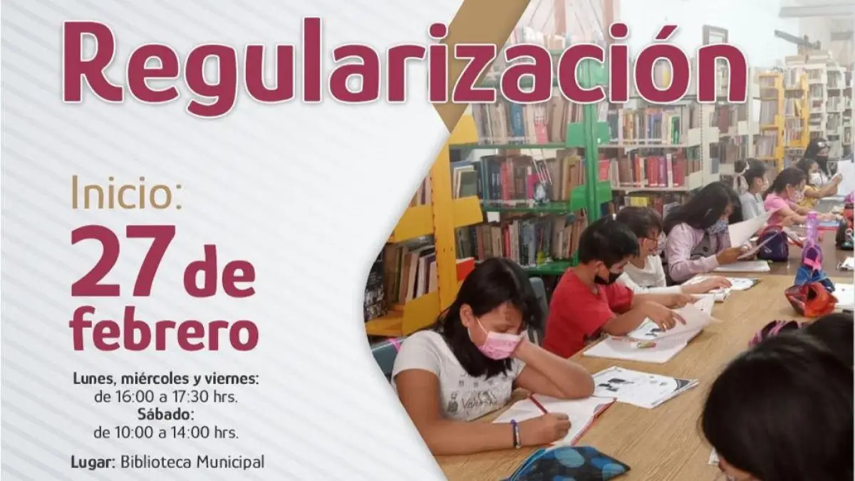 Conoce los cursos que se imparten en la Biblioteca Municipal de Atlixco.
