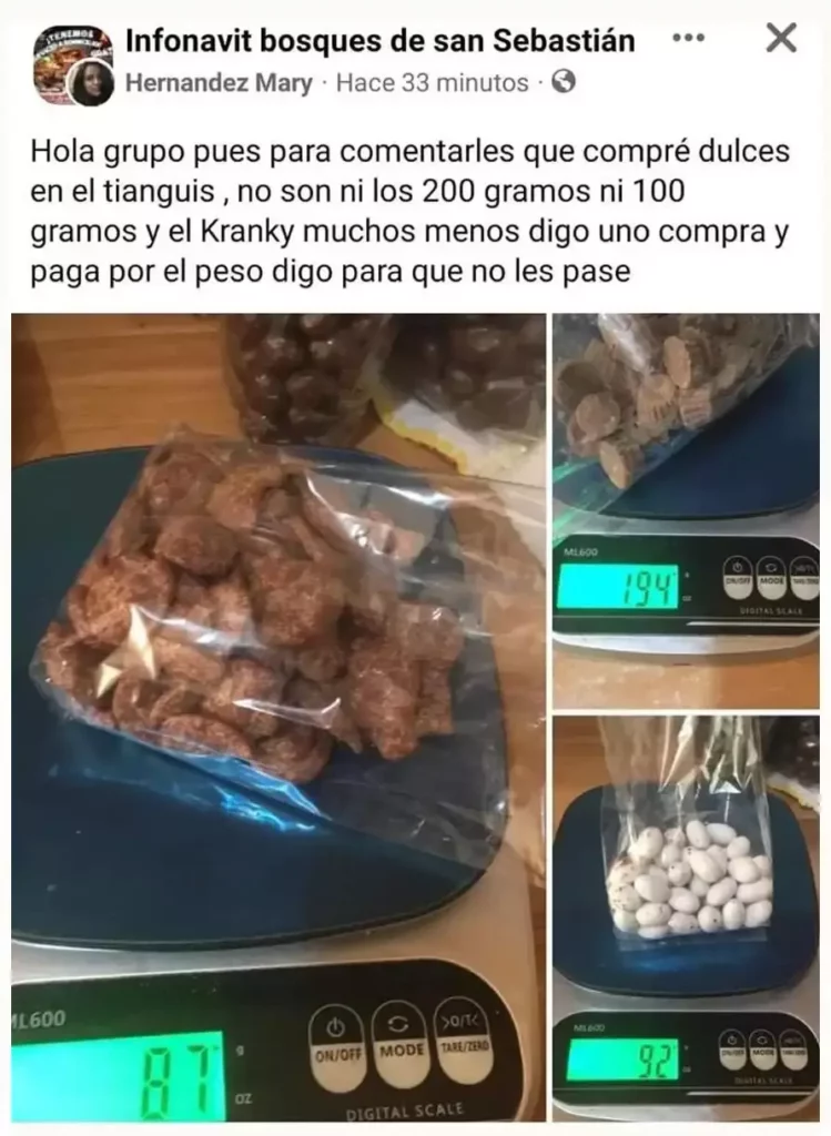 Denuncian básculas mal calibradas en el tianguis de Bosques de San Sebastián