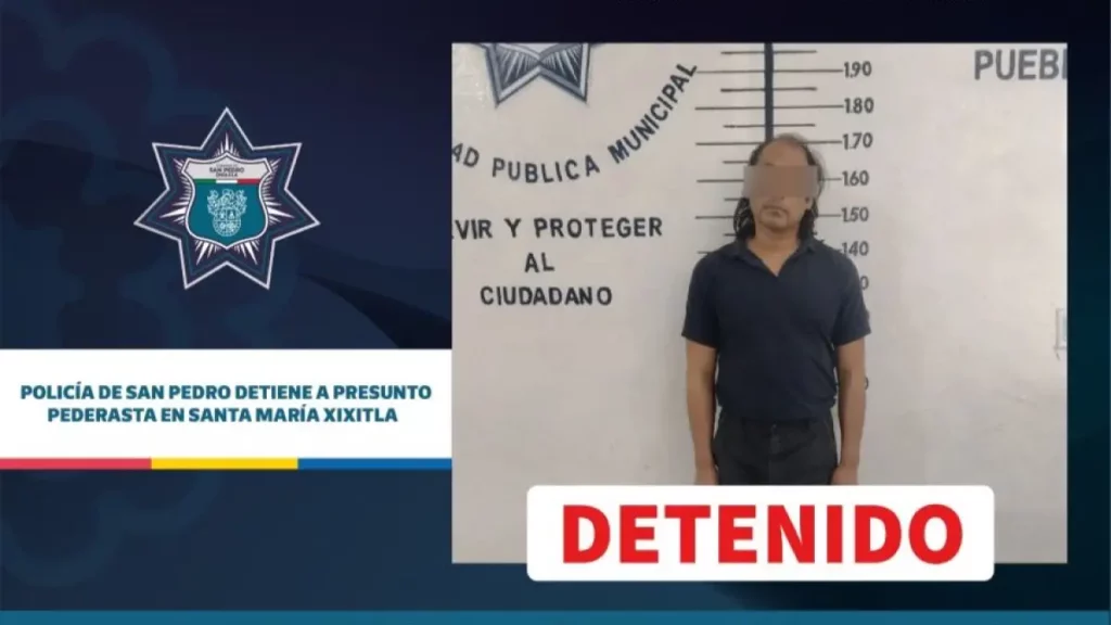 Policía de San Pedro detiene a presunto pederasta en Santa María Xixitla.