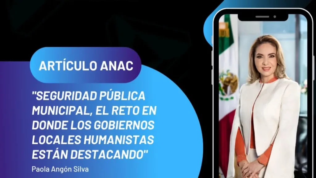 ANAC reconoce resultados de Paola Angon para la tranquilidad de las familias cholultecas.