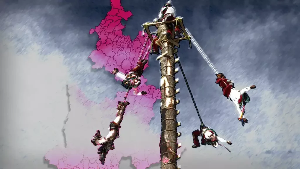 Siete voladores han sufrido caídas durante una danza ritual en Puebla.