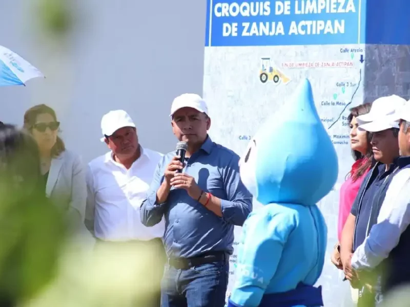 Inicia el Ayuntamiento de San Andrés Cholula la limpieza de la Zanja Actipan