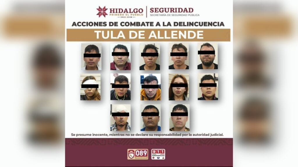Vinculan a proceso a 13 integrantes del CJNG por ataque armado en Tula.