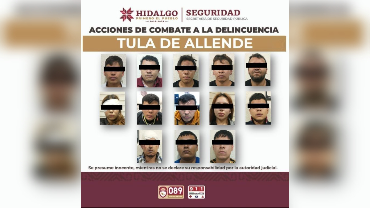 Vinculan a proceso a 13 integrantes del CJNG por ataque armado en Tula.