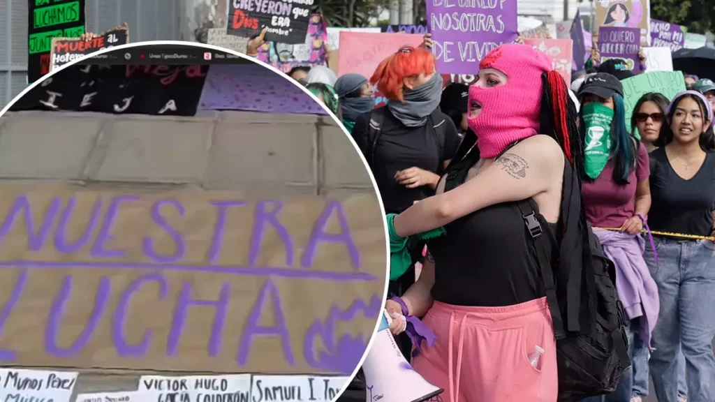 Alumnas de la BUAP realizan tendedero en CU; buscan espacios libres de violencia