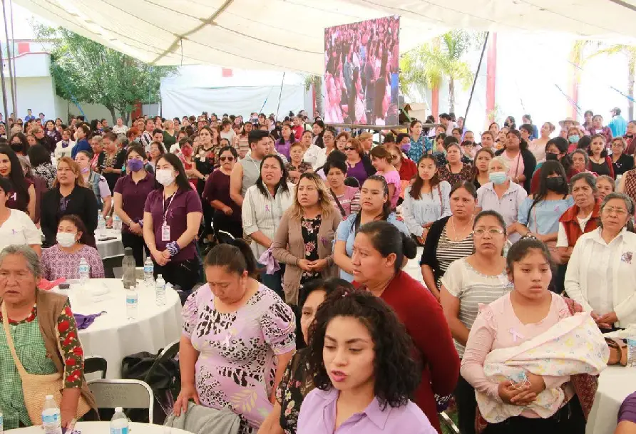 Angélica Alvarado encabeza conmemoración del Día Internacional de la Mujer en Huejotzingo antes más de 2,500 mujeres