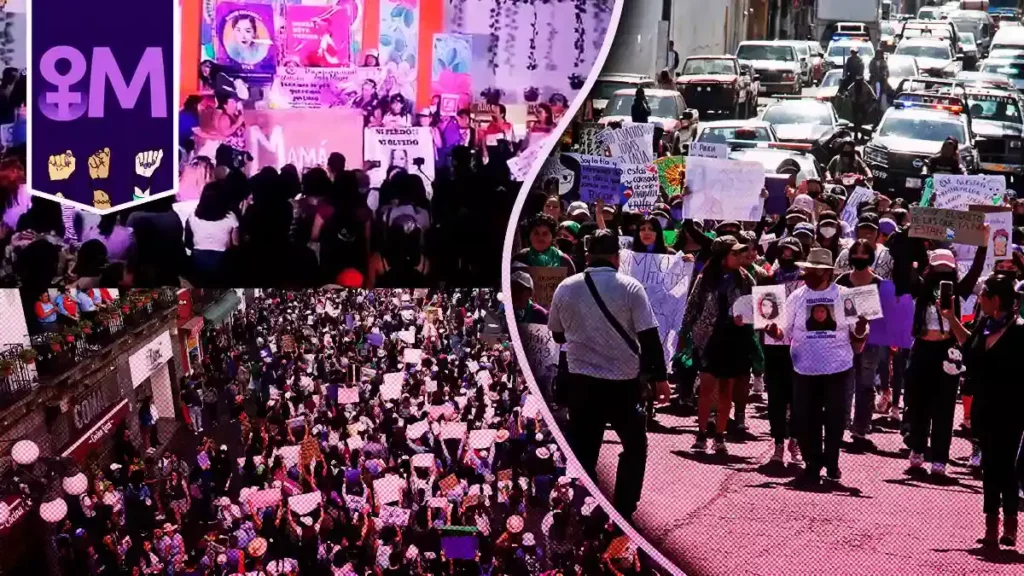Huauchinango, Cholula, Texmelucan, Tehuacán... Ola Morada del 8M inunda Puebla
