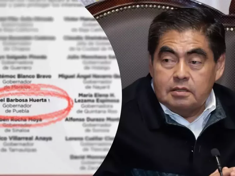 Miguel Barbosa firmó el desplegado de gobernadores a favor de la soberanía