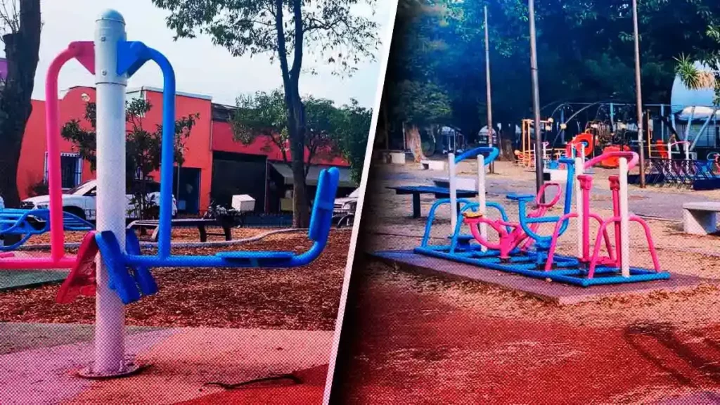 Vandalismo y delincuencia acaban con gimnasios al aire libre y parques en Puebla