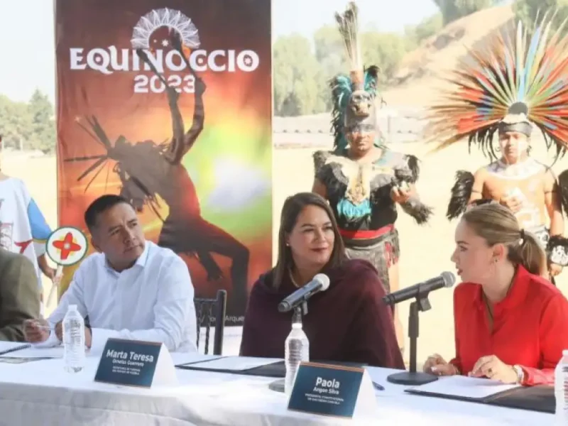 Presenta Paola Angon cartelera de actividades del Equinoccio 2023.
