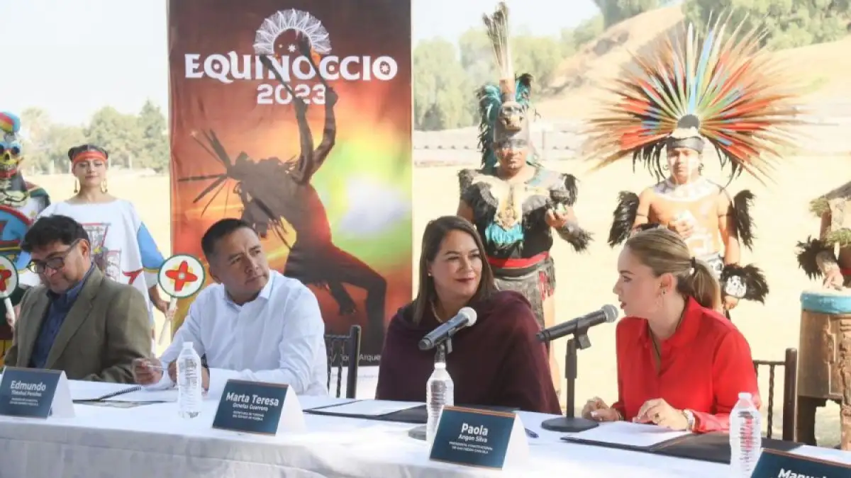 Presenta Paola Angon cartelera de actividades del Equinoccio 2023.