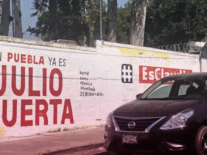 Julio Huerta se deslinda de pinta de bardas con propaganda de su imagen 