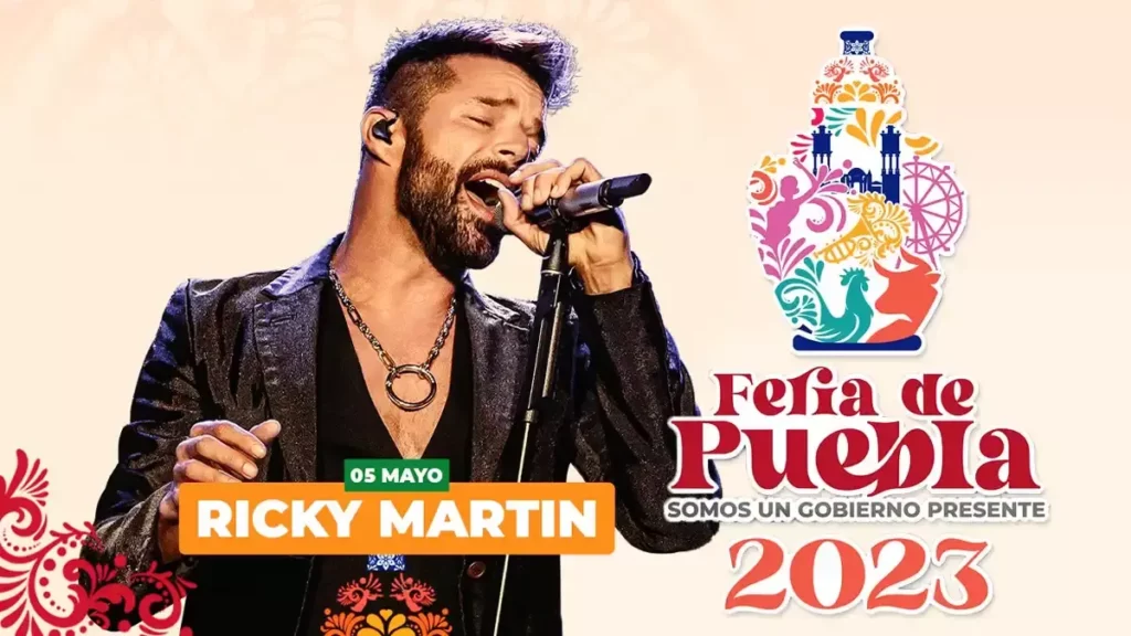 Ricky Martin confirma su asistencia a la Feria de Puebla 2023