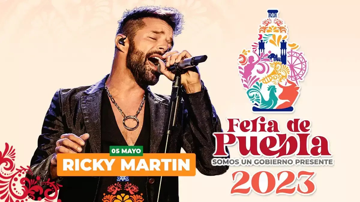 Ricky Martin confirma su asistencia a la Feria de Puebla 2023