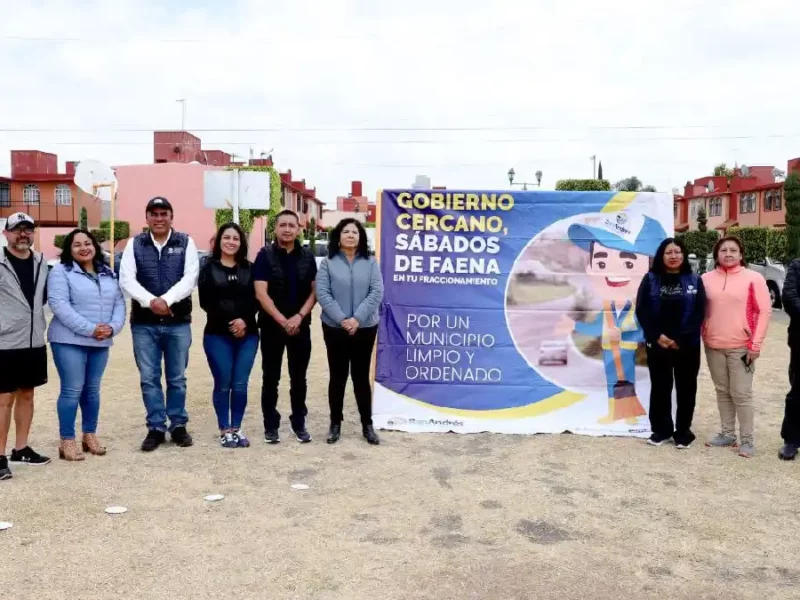 Realiza el Ayuntamiento de San Andrés “Sábados de Faena en tu Fraccionamiento” en Villas de Atlixco