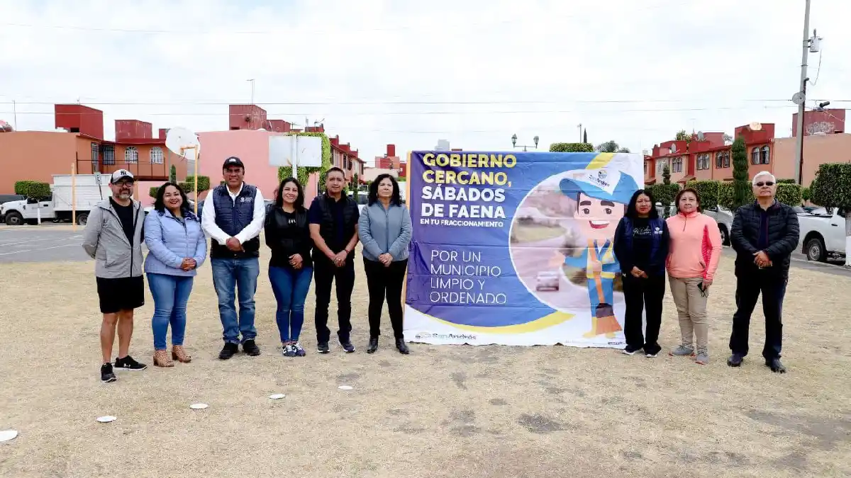 Realiza el Ayuntamiento de San Andrés “Sábados de Faena en tu Fraccionamiento” en Villas de Atlixco