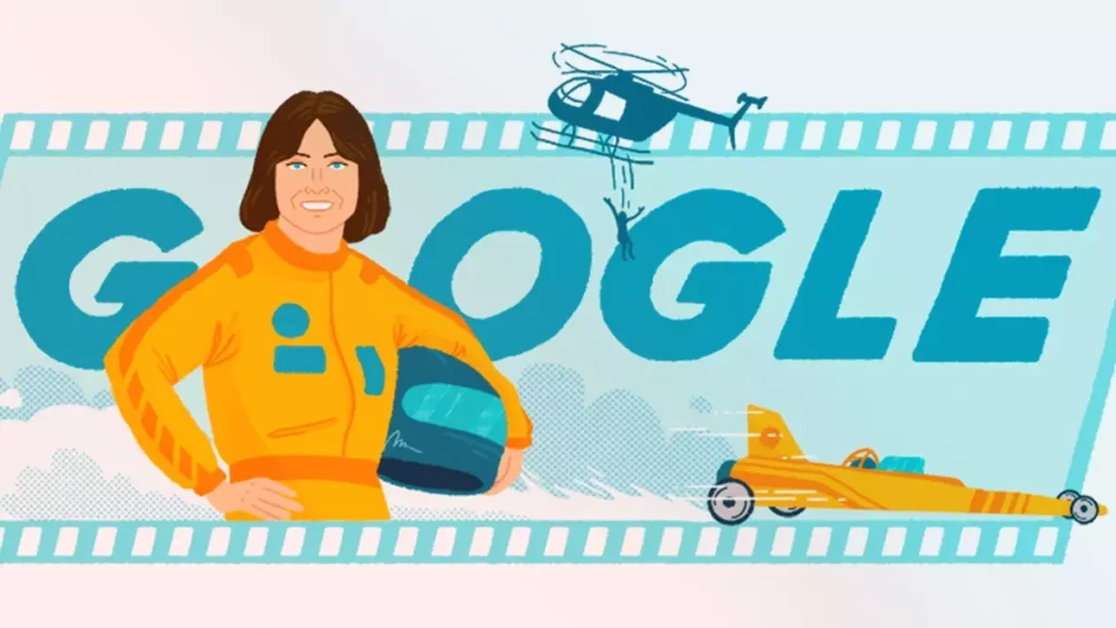 Google rinde homenaje a Kitty O'Neil, la "mujer más rápida del mundo".