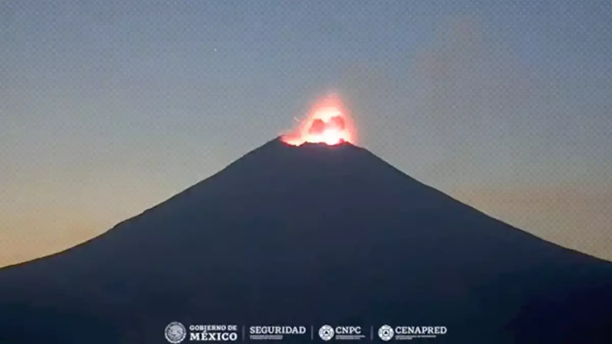 El volcán Popocatépetl registra explosión este 25 de marzo
