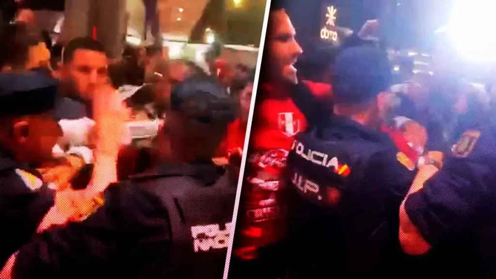 Policías de Madrid agreden a jugadores de la Selección de Perú