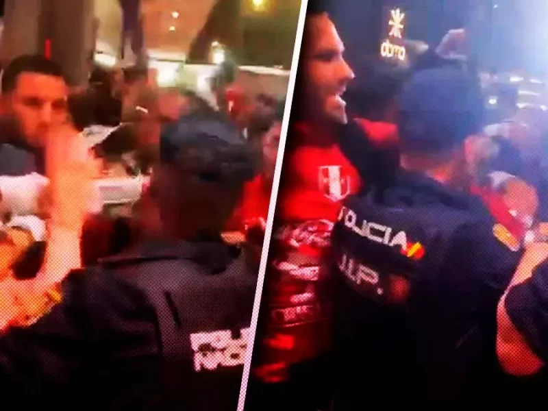 Policías de Madrid agreden a jugadores de la Selección de Perú