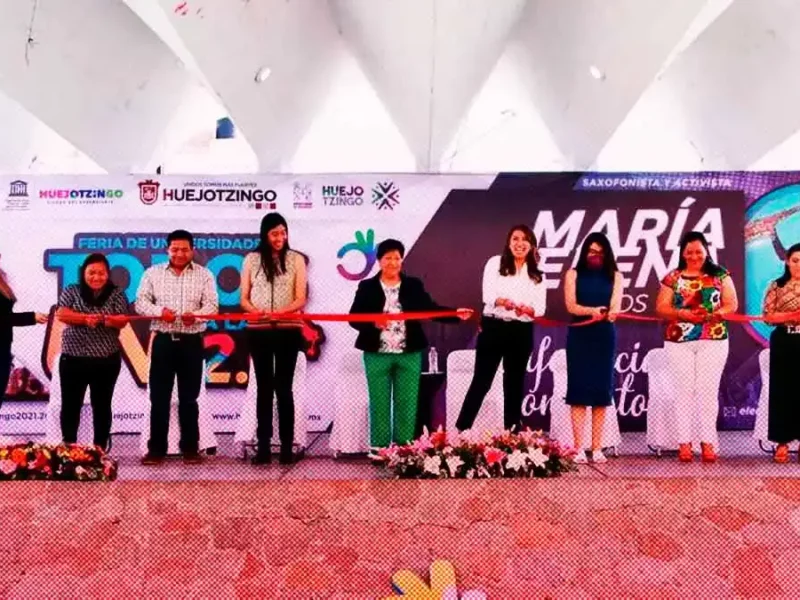 Feria de Universidades y la activista María Elena Ríos se presenta en Huejotzingo