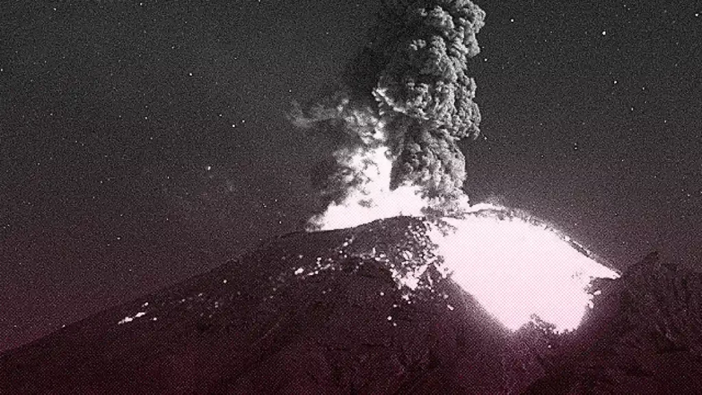 El Popocatépetl registró cinco explosiones en las últimas horas.