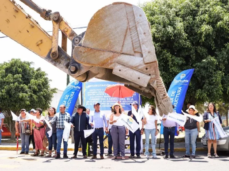 Rehabilita Ayuntamiento de San Andrés Cholula Calle Polux oriente en la Delegación Atlixcáyotl