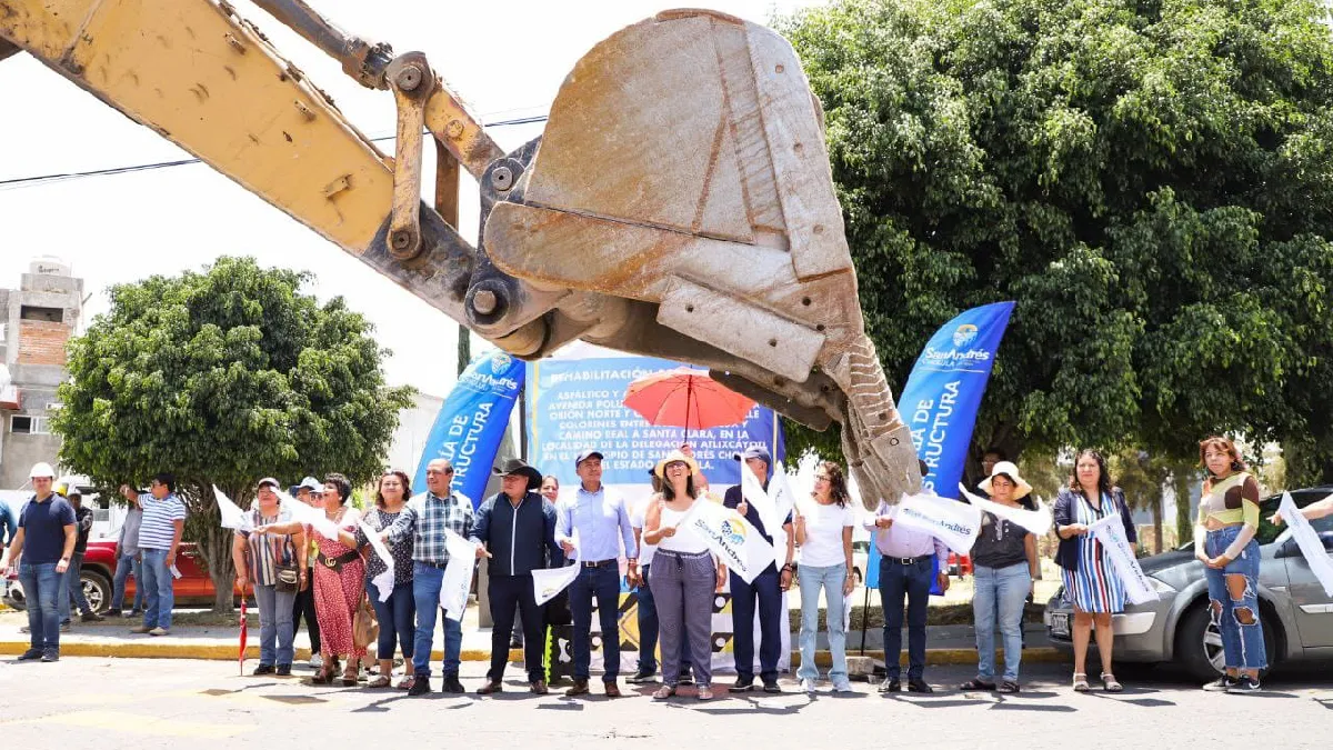 Rehabilita Ayuntamiento de San Andrés Cholula Calle Polux oriente en la Delegación Atlixcáyotl