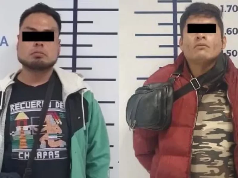 Detiene policía de San Andrés Cholula a dos presuntos responsables de delitos contra la salud