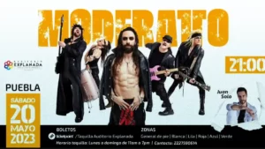 Llega Moderatto a Puebla el próximo mes de mayo, checa los detalles