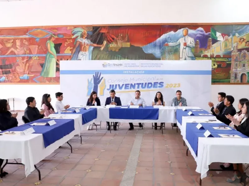 Instala Ayuntamiento de San Andrés Cholula el Consejo Municipal de las Juventudes 2023