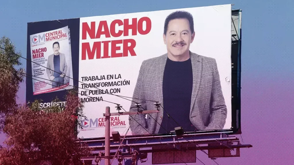 INE en Puebla investigará espectaculares de Nacho Mier y Armenta.