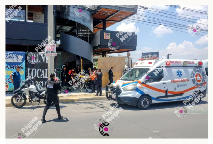 Un albañil se electrocuta en Fiestópolis de San Andrés Cholula.